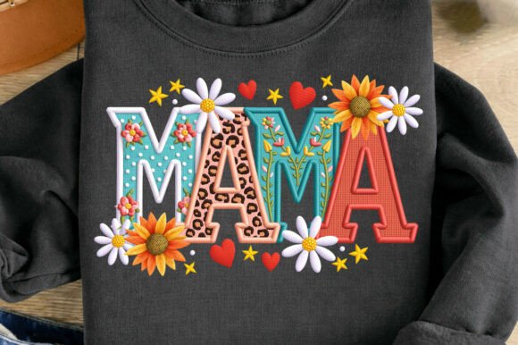 Download Faux Yarn Floral Mama Mother's Day Png - Mother's day Collection