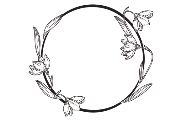 Download Vintage Elegant Frame. Hand Darwn Botani - Hand Collection