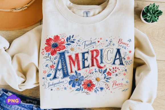 Download Independence Day PNG, America Floral Png - Pen Collection